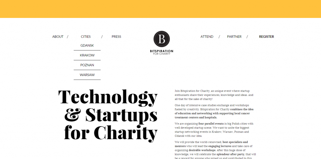 Bitspiration for charity